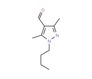 1-Butyl-3,5-dimethyl-1H-pyrazole-4-carbaldehyde - chemical structure image