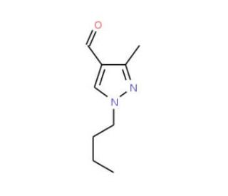 1-Butyl-3-methyl-1H-pyrazole-4-carbaldehyde - chemical structure image