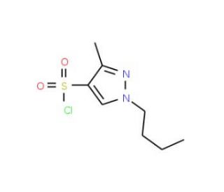 1-Butyl-3-methyl-1H-pyrazole-4-sulfonyl chloride (CAS 1006495-69-7) - chemical structure image