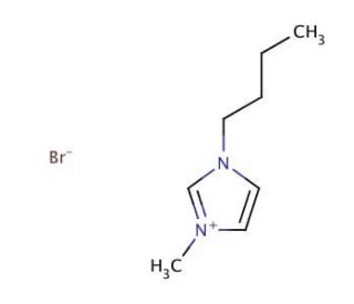 1-Butyl-3-methylimidazolium bromide (CAS 85100-77-2) - chemical structure image