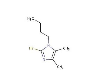 1-butyl-4,5-dimethyl-1H-imidazole-2-thiol - chemical structure image