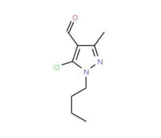 1-butyl-5-chloro-3-methyl-1H-pyrazole-4-carbaldehyde - chemical structure image