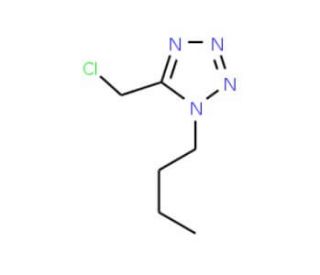 1-butyl-5-(chloromethyl)-1H-tetrazole (CAS 37468-43-2) - chemical structure image