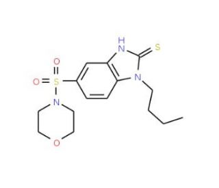 1-Butyl-5-(morpholine-4-sulfonyl)-1H-benzoimidazole-2-thiol - chemical structure image