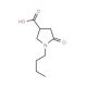 1-Butyl-5-oxopyrrolidine-3-carboxylic acid (CAS 43094-86-6) - chemical structure image