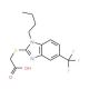 {[1-butyl-5-(trifluoromethyl)-1H-benzimidazol-2-yl]thio}acetic acid - chemical structure image
