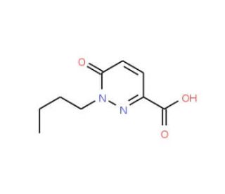 1-butyl-6-oxo-1,6-dihydropyridazine-3-carboxylic acid (CAS 103854-71-3) - chemical structure image