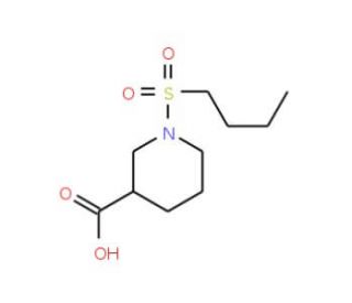 1-(butylsulfonyl)piperidine-3-carboxylic acid - chemical structure image