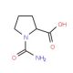 1-Carbamoyl-pyrrolidine-2-carboxylic acid (CAS 125411-62-3) - chemical structure image