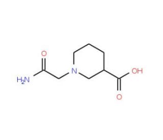 1-Carbamoylmethyl-piperidine-3-carboxylic acid - chemical structure image