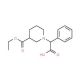 1-(Carboxy-phenyl-methyl)-piperidine-3-carboxylic acid ethyl ester (CAS 886363-55-9) - chemical structure image