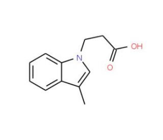 1-(Carboxyethyl)-3-methyl-1H-indole (CAS 57662-47-2) - chemical structure image