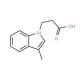 1-(Carboxyethyl)-3-methyl-1H-indole (CAS 57662-47-2) - chemical structure image