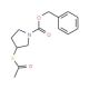 1-Cbz-3-acetylsulfanyl-pyrrolidine (CAS 930299-97-1) - chemical structure image