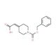 1-Cbz-Piperidin-4-ylidene-acetic acid (CAS 40113-03-9) - chemical structure image