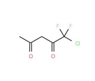 1-Chloro-1,1-difluoro-2,4-pentanedione (CAS 2375-76-0) - chemical structure image
