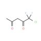 1-Chloro-1,1-difluoro-2,4-pentanedione (CAS 2375-76-0) - chemical structure image