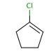 1-Chloro-1-cyclopentene (CAS 930-29-0) - chemical structure image