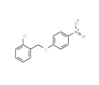 1-Chloro-2-{[(4-nitrophenyl)sulfanyl]-methyl}benzene - chemical structure image