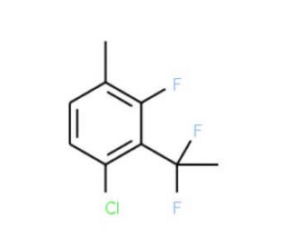 1-Chloro-2-(1,1-difluoroethyl)-3-fluoro-4-methylbenzene - chemical structure image