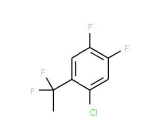 1-Chloro-2-(1,1-difluoroethyl)-4,5-difluorobenzene - chemical structure image