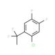 1-Chloro-2-(1,1-difluoroethyl)-4,5-difluorobenzene - chemical structure image
