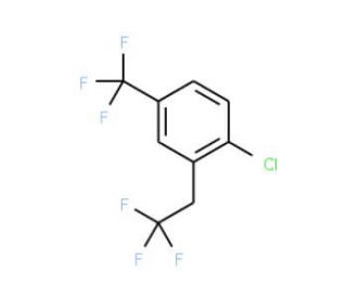 1-Chloro-2-(2,2,2-trifluoroethyl)-4-(trifluoromethyl)benzene - chemical structure image