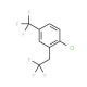 1-Chloro-2-(2,2,2-trifluoroethyl)-4-(trifluoromethyl)benzene - chemical structure image