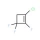 1-Chloro-2,3,3-trifluorocyclobutene (CAS 694-62-2) - chemical structure image