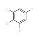 1-Chloro-2,4,6-trifluorobenzene (CAS 2106-40-3) - chemical structure image