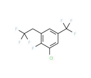 1-Chloro-2-fluoro-3-(2,2,2-trifluoroethyl)-5-(trifluoromethyl)benzene - chemical structure image