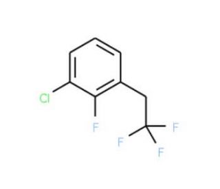 1-Chloro-2-fluoro-3-(2,2,2-trifluoroethyl)benzene - chemical structure image