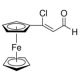 (1-Chloro-2-formylvinyl)ferrocene (CAS 12085-68-6) - chemical structure image 