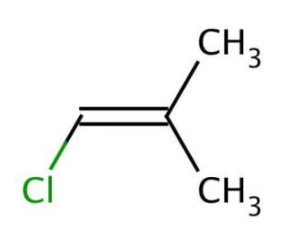 1-Chloro-2-methylpropene (CAS 513-37-1) - chemical structure image