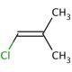 1-Chloro-2-methylpropene (CAS 513-37-1) - chemical structure image