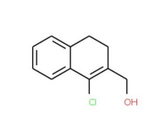 (1-Chloro-3,4-dihydro-2-naphthalenyl)methanol (CAS 128104-82-5) - chemical structure image