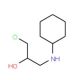 1-Chloro-3-cyclohexylaminopropan-2-ol (CAS 61272-39-7) - chemical structure image