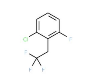 1-Chloro-3-fluoro-2-(2,2,2-trifluoroethyl)benzene - chemical structure image