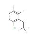 1-Chloro-3-fluoro-4-methyl-2-(2,2,2-trifluoroethyl)benzene - chemical structure image
