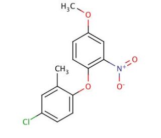 1-Chloro-3-methyl-4-(4-methoxy-2-nitrophenoxy)benzene - chemical structure image
