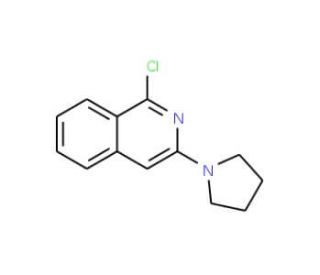 1-chloro-3-pyrrolidin-1-ylisoquinoline - chemical structure image
