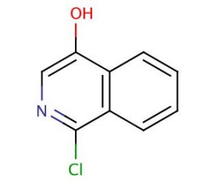 1-Chloro-4-hydroxyisoquinoline (CAS 3336-43-4) - chemical structure image