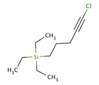 1-Chloro-5-triethylsilyl-1-pentyne (CAS 174125-30-5) - chemical structure image