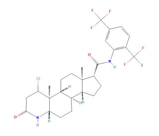 1-Chloro Dihydro Dutasteride (CAS 1365545-42-1) - chemical structure image