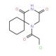 1-(chloroacetyl)-1,4-diazaspiro[5.5]undecane-3,5-dione (CAS 923155-67-3) - chemical structure image