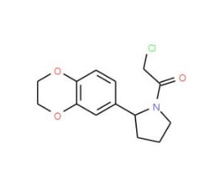1-(chloroacetyl)-2-(2,3-dihydro-1,4-benzodioxin-6-yl)pyrrolidine - chemical structure image