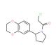 1-(chloroacetyl)-2-(2,3-dihydro-1,4-benzodioxin-6-yl)pyrrolidine - chemical structure image