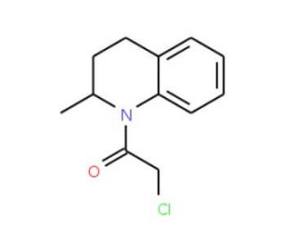 1-(chloroacetyl)-2-methyl-1,2,3,4-tetrahydroquinoline - chemical structure image