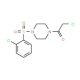 1-(chloroacetyl)-4-[(2-chlorophenyl)sulfonyl]piperazine - chemical structure image