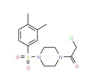 1-(chloroacetyl)-4-[(3,4-dimethylphenyl)sulfonyl]piperazine - chemical structure image